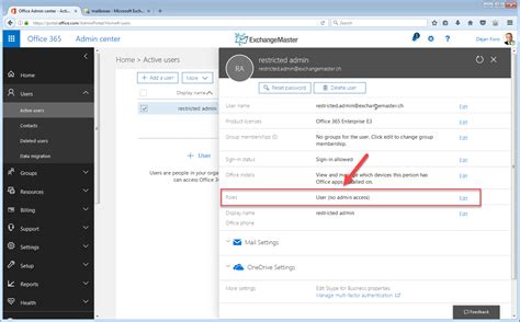 admin exchange 365.